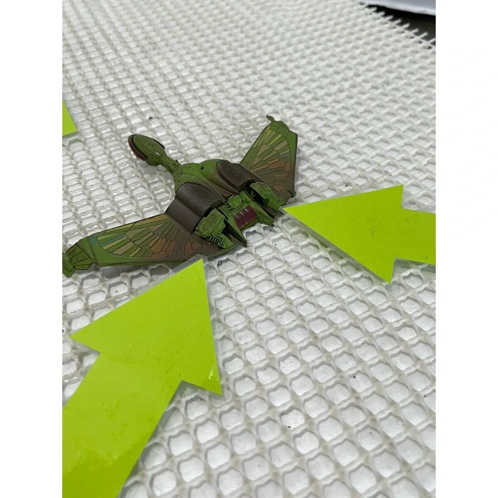 Eaglemoss Star Trek Klingon Bird-of-Prey Die-Cast Model 3784-A/L w/ Base glued